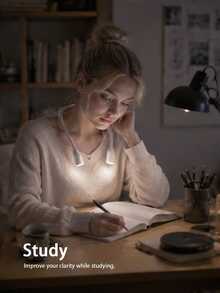Flexible Hands‑Free Neck Reading Light, Battery Powered (Battery Not Included) 360 Degree Rotatable Neck Lamp, Portable Wearable Book Light For Bed Reading Travel - one size fits all - View 2