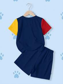 SHEIN | PAW Patrol Young Boys T-Shirt Set - White - View 2