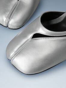 CUCCOO GRLICON Women's Fashion High-Heeled Shoes, Square Toe Women's Shoes, Summer Wear, Vacation Atmosphere, Cool Girl Night Out Style, Y2K - Silver - View 4