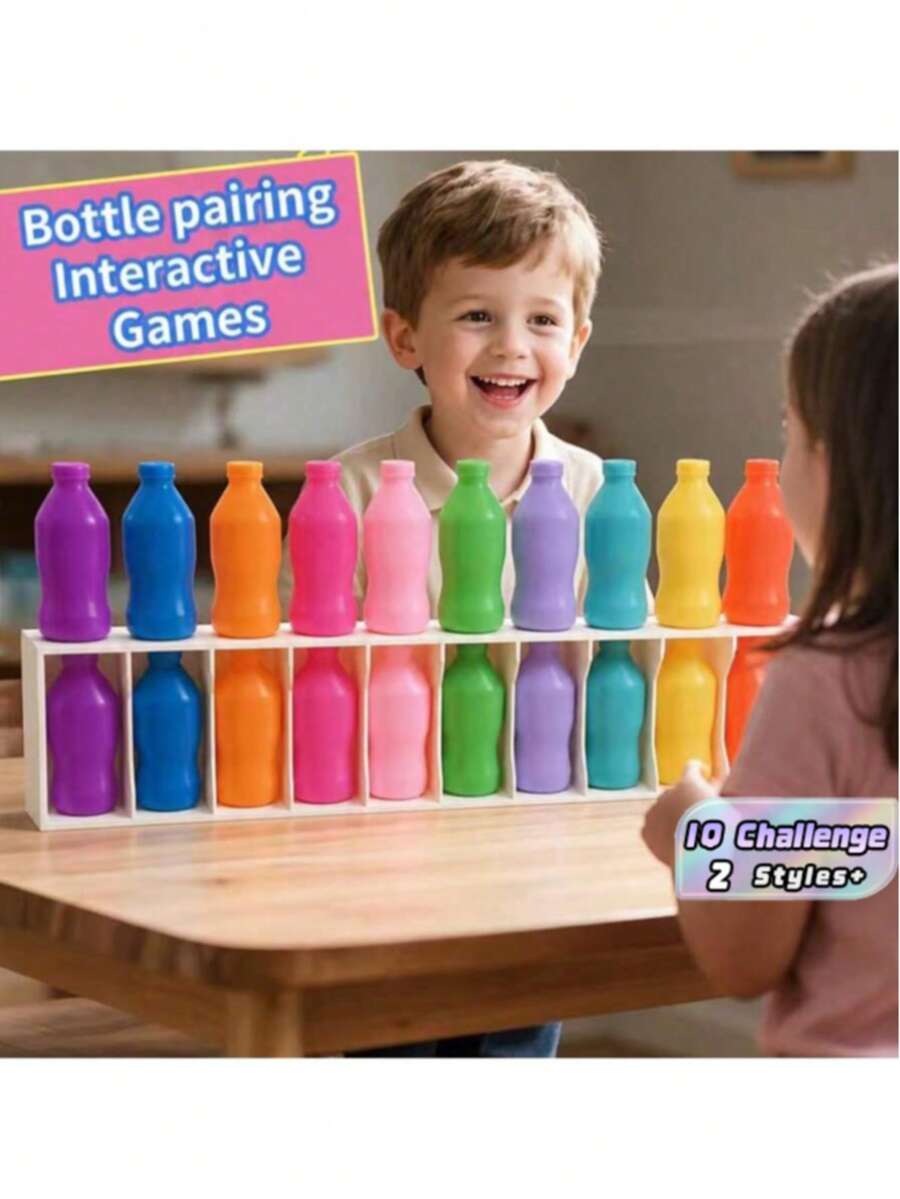 Mainan Permainan Mencocokkan Botol, Melatih Memori dan Logika, Mainan Edukasi Interaktif Orang Tua-Anak, Permainan Pesta Keluarga Multi-Pemain, Hadiah Ulang Tahun untuk Anak Laki-Laki dan Perempuan - MultiWarna - View 1