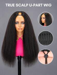 QUICK WEAR 9AM Hair Wear & Go 捲直人髮 U型假髮 自然色 無膠 U型假髮 無縫融合 初學者友善 180% 密度 16-26 英吋 - SNatural - 查看 4
