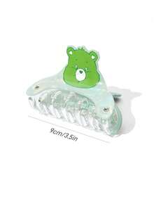 SHEIN X Care Bears 可愛雙面 3D 熊造型髮夾，適合女性 - 彩色 - 查看 5