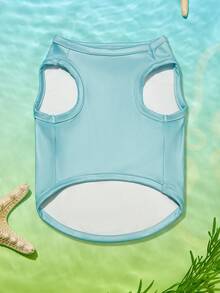 SpongeBob SquarePants | PETSIN 1件可愛單眼怪獸印花薄荷綠寵物背心，溫和透氣親膚，適合舒適的室內時光或與毛茸茸好友一起活潑的戶外散步 - 薄荷綠 - 查看 3