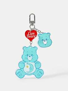 SHEIN X Care Bears Gantungan Kunci Akrilik Kartun, Cocok untuk Tas Sekolah Pelajar dan Tas Komuter untuk Menghias Aksesoris - Biru Langit - View 4