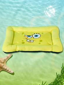 SpongeBob SquarePants | PETSIN 1個黃色圖案寵物窩，柔軟高回彈墊子配舒適絨毛內裡，防滑底座，可愛卡通設計，適合小型、中型及大型貓狗的舒適睡眠床 - 黃色 - 查看 8