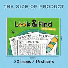 MINKOJA Children's Interactive Seek - And - Find Game Book - Enhance Brain With Sudoku Puzzles, Memory And Color Recognition. It's A Travel Puzzle Card For Both Home And School Use - Multicolor - View 9