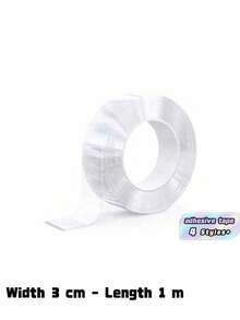 Heavy-Duty Waterproof Double-Sided Nano Tape – Ultra-Strong Adhesion, Reusable, And Multi-Purpose; Perfect For Christmas Decorations And Crafting-An Essential For Everyday Household Use. - Transparent - View 10