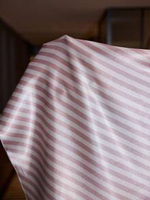 SilkySpell Plus Size Simple Striped Spaghetti Strap Nightgown Dress Sexy - Pink - View 4