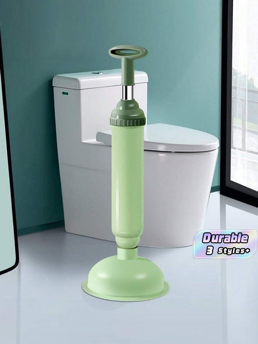 1 Toilettenpümpel, Spülbeckenpümpel, Verstopfungslöser, kompakter und stabiler Spülbecken- und Abflusspümpel, geeignet für Küche und Badezimmer, geeignet für Küchenspüle, Badezimmerwaschbecken, Duschraum und Badewanne, zum Freimachen von Abflussrohren - Mehrfarbig - Übersicht 1