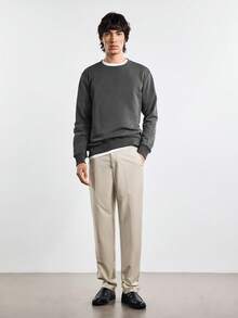 Merionis Men's Anti-Wrinkle And Easy To Care For Fashion Versatile Casual Commute Airport Graduation Office Work Solid Color Suit Pants Teachers' Day Khaki - Apricot - View 10