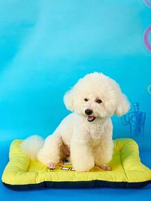 SpongeBob SquarePants | PETSIN 1個黃色圖案寵物窩，柔軟高回彈墊子配舒適絨毛內裡，防滑底座，可愛卡通設計，適合小型、中型及大型貓狗的舒適睡眠床 - 黃色 - 查看 4