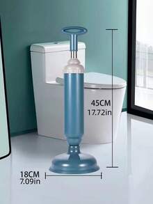 1 Toilettenpümpel, Spülbeckenpümpel, Verstopfungslöser, kompakter und stabiler Spülbecken- und Abflusspümpel, geeignet für Küche und Badezimmer, geeignet für Küchenspüle, Badezimmerwaschbecken, Duschraum und Badewanne, zum Freimachen von Abflussrohren - Mehrfarbig - Übersicht 3