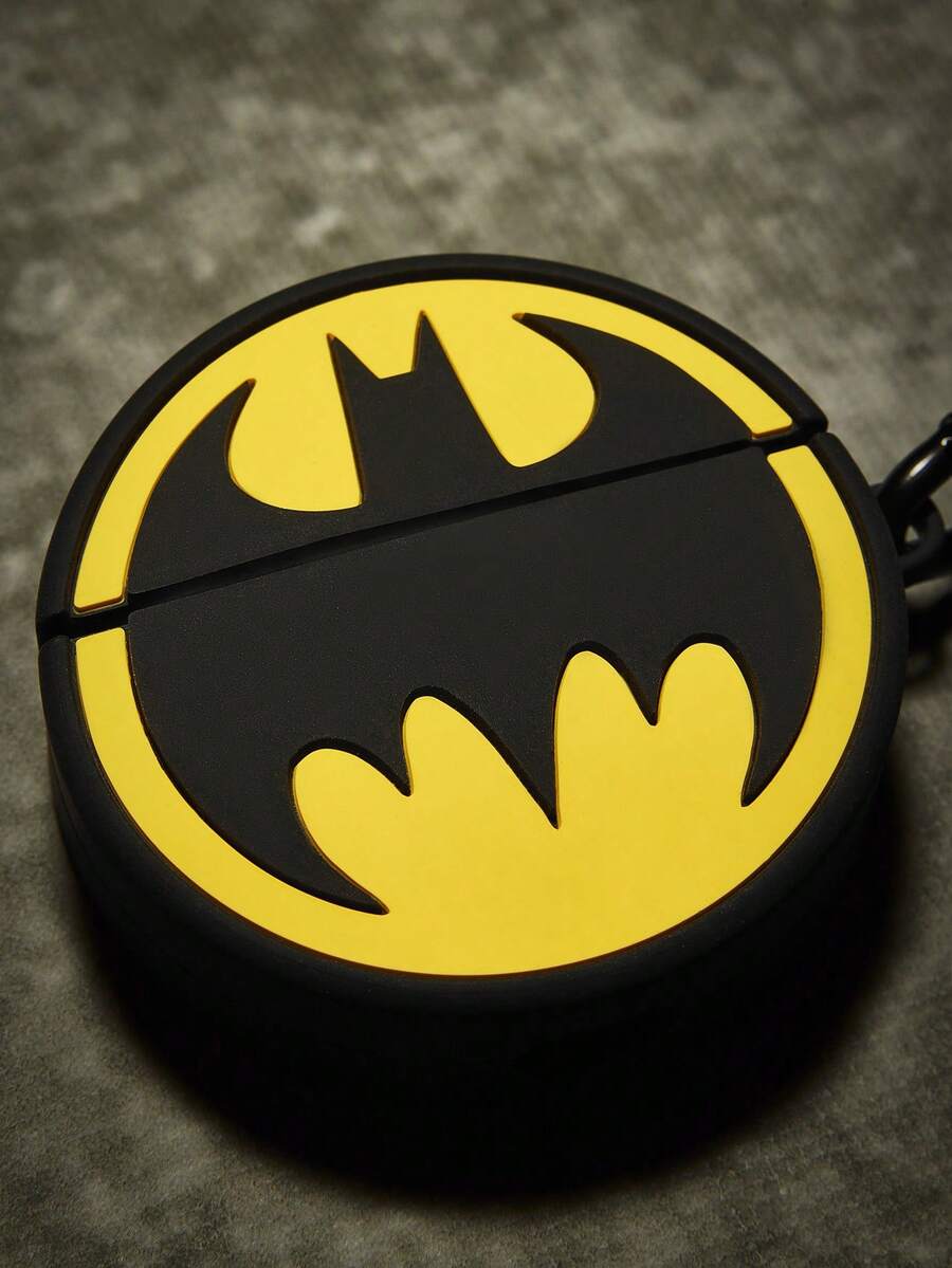 Batman X Joivida 1pc Shockproof Pro Protective Case, Cool Superhero Cartoon Design, Anti-Scratch And Anti-Drop Cover, Lightweight Durable Earphone Case For Daily Use, Travel And Holiday Gift - Black - View 1
