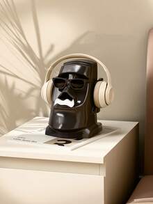 1PC Creative Vintage Stone Statue Tissue Box, Multi-Purpose Desktop Headphone & Glasses Stand, Unique Home Decor For Living Room & Bedroom, Perfect Christmas Gift & Holiday Ornament - Multicolor - View 9