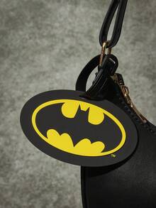 Batman X Joivida 1pc Travel Luggage Tag, Cool Cartoon Print, PVC Material, Clear ID Display Window, Long-Lasting Design, Backpack Tag Label, For Frequent Flyers, Makes Luggage Easy Spot - Multicolor - View 2