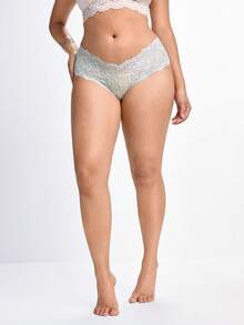 Slumbrini 4 Stücke/Packung Große Größen Damen Spitzen Sexy Slips - Verschiedenfarbig - Übersicht 7