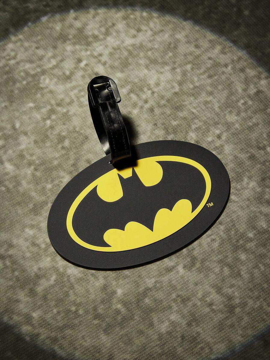 Batman X Joivida 1pc Travel Luggage Tag, Cool Cartoon Print, PVC Material, Clear ID Display Window, Long-Lasting Design, Backpack Tag Label, For Frequent Flyers, Makes Luggage Easy Spot - Multicolor - View 1