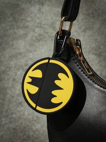 Batman X Joivida 1pc Shockproof Pro Protective Case, Cool Superhero Cartoon Design, Anti-Scratch And Anti-Drop Cover, Lightweight Durable Earphone Case For Daily Use, Travel And Holiday Gift - Black - View 2