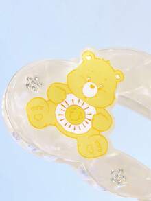 SHEIN X Care Bears 可愛雙面3D熊造型髮夾，適合女性 - 彩色 - 查看 4