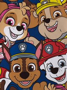 SHEIN | PAW Patrol 男童夏季卡通狗图案圆领短袖T恤 - 白色 - 查看 4