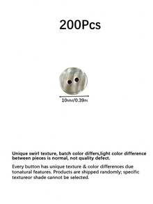 50/100/200 Pieces Gold Lip Abalone Shell Buttons, 2-Hole Natural Shell Buttons, High-End Shirt Sweater Cardigan Buttons, Wholesale In Stock - multicolor - View 14