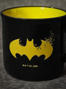Batman X Joivida 開啟美好早晨 – 8.8盎司黑色陶瓷馬克杯，「喝杯咖啡總是個好主意」印花，適合咖啡、茶或熱巧克力。適合溫馨居家早餐、辦公室休息或週末露營，任何日子都適合的貼心禮物。 - 黑色 - 查看 5