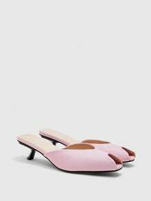 CUCCOO BIZCHIC Women's Daily Commute Peep Toe Stiletto Shoes Spring Shoes - Pink - View 7