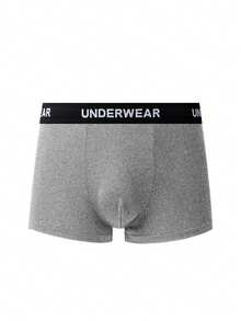 Provexi Provexi 11pcs/Set Men's Solid Color Boxer Briefs With Lettered Waistband - Multicolor - View 7