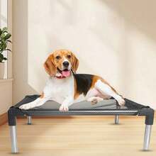 Dog Bed, Camping Bed, Hammock, Sofa, Pet Bed, Indoor And Outdoor, Durable, Comfortable, Cool, Suitable For Cats And Dogs - Black - View 6