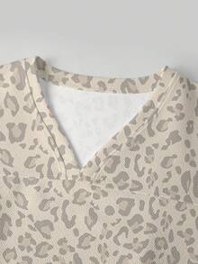 TaskEZ Conjunto de Uniforme Médico, Patrón de Estampado de Leopardo Lindo, Adecuado para el Trabajo, Desplazamiento, Hospital de Mascotas - Multicolor - Ver 7