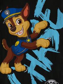 SHEIN | PAW Patrol 男童字母卡通印花圆领短袖T恤 - 白色 - 查看 4