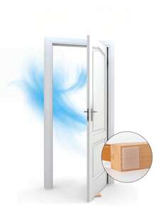 1pc/2pcs Nordic Solid Wood Door Stopper With Heightened Design For Bedrooms, A Movable Top Door That Prevents Doors From Slamming, Made Of Wood And Featuring Anti-Collision And Anti-Slamming Functions For Doors And Windows - one size fits all - View 5