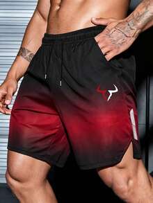 Gym Rark Pantalones cortos deportivos con estampado degradado para hombres - Multicolor - Ver 1