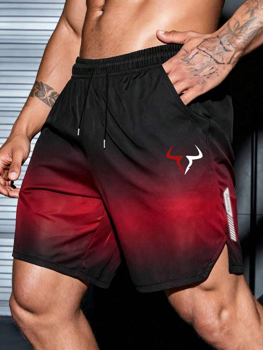 Gym Rark Pantalones cortos deportivos con estampado degradado para hombres - Multicolor - Ver 1