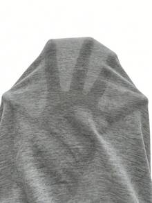 SHEIN BASICS 女款純色休閒圓領短袖短版T恤上衣 白色上衣 - 灰色 - 查看 11