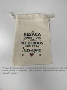10pcs Beige Spanish Wedding Party Hangover Drawstring Bags, Suitable For Party Recovery Items Packaging - Beige - View 9