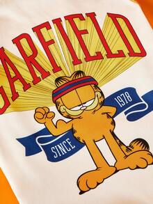 GARFIELD | PETSIN 1件装 Striving Big Eyes Cat 1978 字母印花宠物背心，撞色设计，亲肤透气，防掉毛，休闲风格宠物服装 - 彩色 - 查看 3