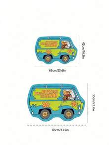 SCOOBY-DOO X Joivida ! 1pc Licensed Cartoon Rug, Soft Plush Floor Mat In Fun Car Shape, Blue Color, Cozy And Playful Home D R, Perfect For Bedroom, Living Room, Sofa Or Kids' Room - 1PC - View 3
