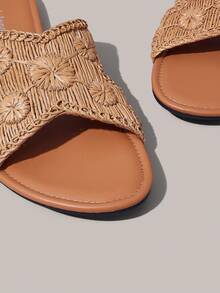 Styleloop Señoras, Uñas de Sauce, Hebillas, Zapatos Planos. - Camel - Ver 5