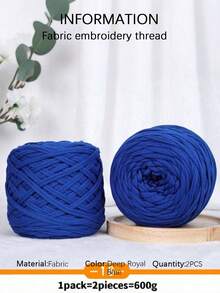 2 Packs, 600 Grams Total: Fabric Strips, Woven Mats, Woven Bags, Handicraft Yarn, And Large Yarn Balls. - Multicolor - View 14