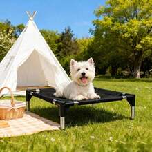 Dog Bed, Camping Bed, Hammock, Sofa, Pet Bed, Indoor And Outdoor, Durable, Comfortable, Cool, Suitable For Cats And Dogs - Black - View 2