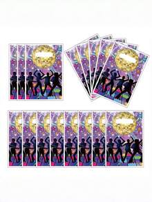 Cartoon Plastic Party Gift Bags, Candy Goodie Bags For Birthday Party Favors - Multicolor - View 3