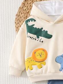 Infant Hooded Casual Comfortable Outfit - Multicolor - View 6