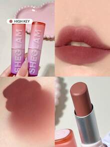 SHEGLAM Dynamatte Boom Long-Lasting Matte Lipstick-High Key Lip Combo Brand Beauty Cosmetic Makeup For Women And Girls - High Key - View 1