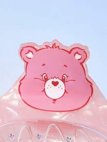 SHEIN X Care Bears 可愛雙面3D熊造型髮夾，適合女性 - 粉色 - 查看 4