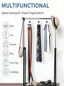 Belt Hanger, Closet Belt Organizer 360° Rotatable Space Saving Accessories For Bras, Tank Tops, Ties, Scarves, Wallets Organization - Multicolor - View 6