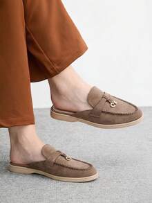 CUCCOO BIZCHIC 女款休閒走路平底樂福鞋 - 淺棕色, - 查看 3