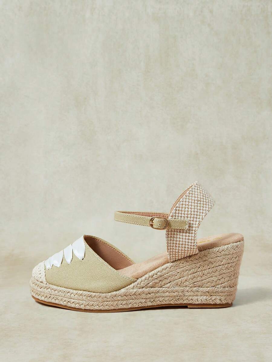 Styleloop 2026 Models, Summer New Straw Hemp Rope Wedge Heel Closed Toe Sandals Women's Casual High-Heeled Women's Shoes Fall Shoes - Multicolor - View 1