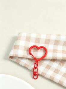 10/20Pcs Random Color Heart Shaped Keychain, DIY Jewelry Making Accessories For Bags, Dog Leashes, Wallets, Keychains, Pet Charms & Outdoor Key Ornaments, Key Ring Decor Components - Heart-shaped Hook - View 9