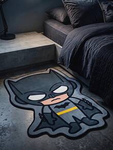 Batman X Joivida 1件授權卡通地毯，柔軟絨毛地板墊，可愛Q版角色設計，舒適多彩家居裝飾，適合臥室、客廳或兒童房，粉絲首選 - 1PC - 查看 4
